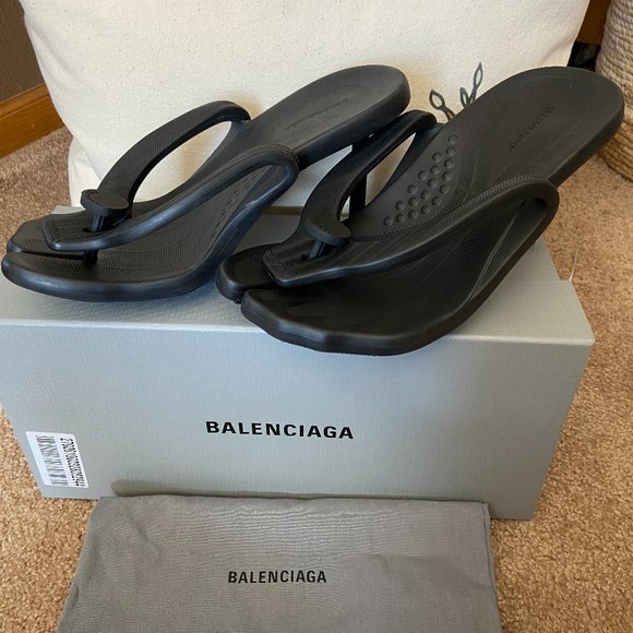 balenciaga split toe heels